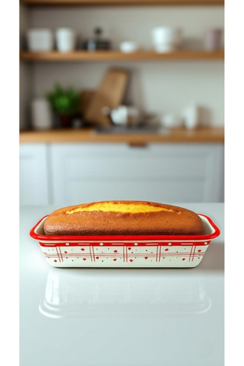 İnci Emaye 30/13 Enamel Baton Cake Bread Mold 1,7Lt Oven, Baking, Pastry, Dowry,