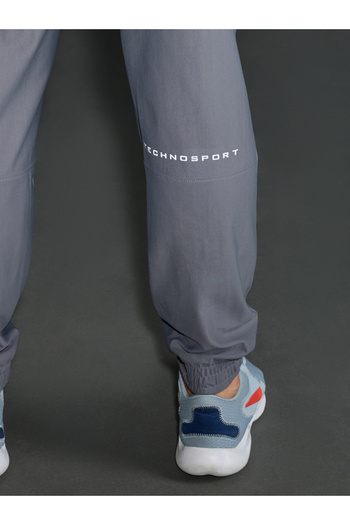 Technosport By Styli Solid Regular Fit Cargo Joggers with Drawstring