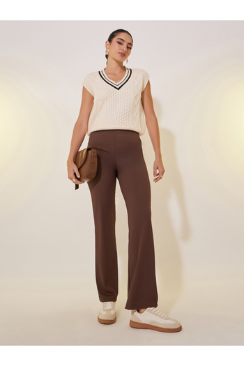 Take Two By Styli Solid Flared Pants