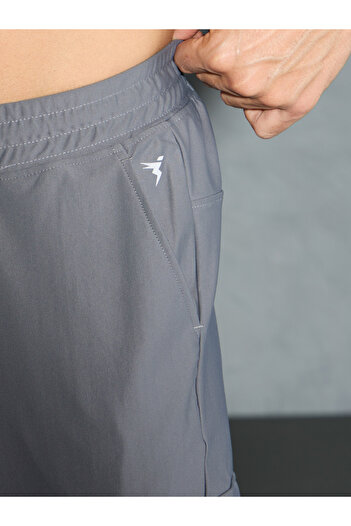 Technosport By Styli Solid Regular Fit Cargo Joggers with Drawstring