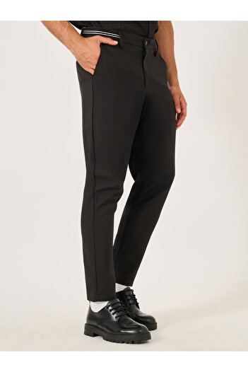 Take Two By Styli Solid Slant Pocket Tapered Pants