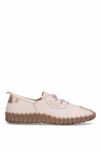 Venüs 2010724Y Women's Genuine Leather Casual Shoes Beige