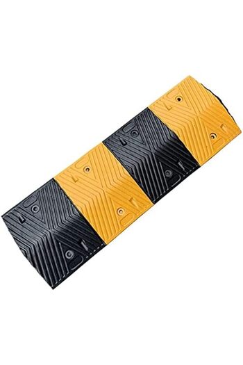Generic High-Visibility Rubber Speed Bumps for Traffic and Vehicles, 1 meter (Yellow and Black) HIEGHT 5CM