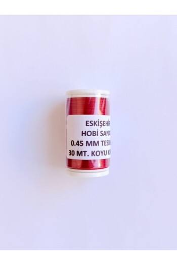 Eskişehir hobi sanat 0.45 mm 30 Meters Dark Red Color Prayer Beads Rope