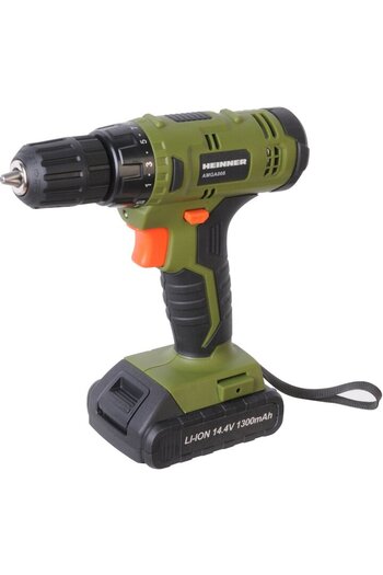 Heinner Cordless Drilling and Screwdriver Machine AMGA008, 14.4 V, 650 RPM, 26 Nm