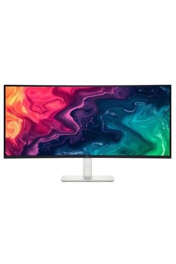 Dell Monitor curbat UW-QHD de 34", LED VA, 120Hz, 1ms, HDMI, difuzoare, alb