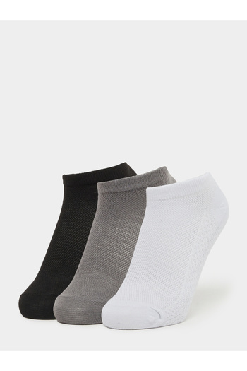 Styli Pack of 3 Multicolor Plain Comfy Ankle Socks