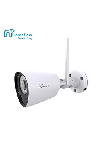 Homeflow C-6003 Outdoor Wireless Security Camera, 1080P, Motion & Night Vision, White