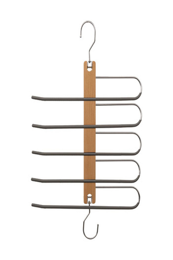 Five Simply Smart 5-Tier Wood and Metal Cloth Hanger