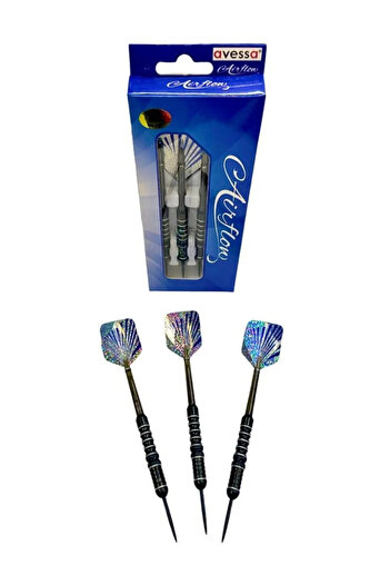 AVESSA Profesyonel Çelik Dart Oku 3’lü Set - 20 Gram ve 21 Gram Seçenekleri - Dayanıklı Çelik Uç - Dengeli