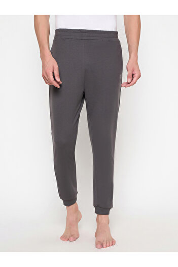 John Player By Styli Solid Elasticated Waistband Cotton Joggers