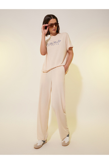 Styli Graphic Printed Short Sleeve T-Shirt and Pants Co-Ords