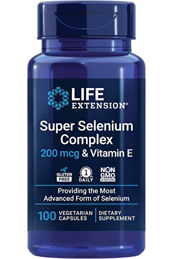 Life Extension Super Selenium Complex 200 mcg & Vitamin E Providing the Most Advanced Form of Seleni