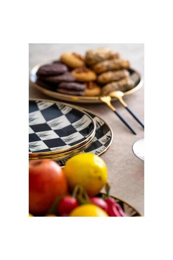 ACAR Qualita King 7 Piece Enamel Checkered Cake Set Mst512
