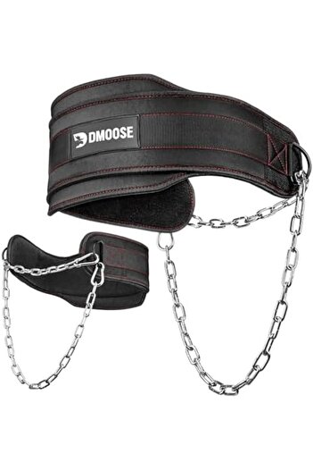 Generic DMoose Dip Belt for Weightlifting, Weight Belt with Chain for Pullup, Gym Lifting Belt for Powerlift