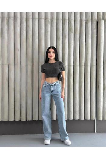 shop Lycra Palazzo Snow Wash Jean Pants