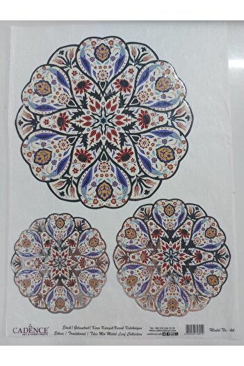Cadence Patterned Silver Foil Brass Decoapaj Paper - Model 044