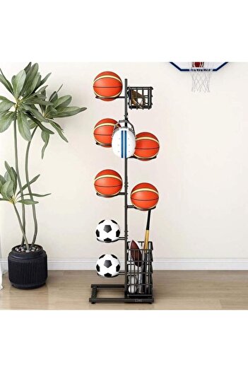 SIKS Storage Rack for Sports Balls and Sports Items, Multi-Layer Vertical Sports, 19x40x155cm