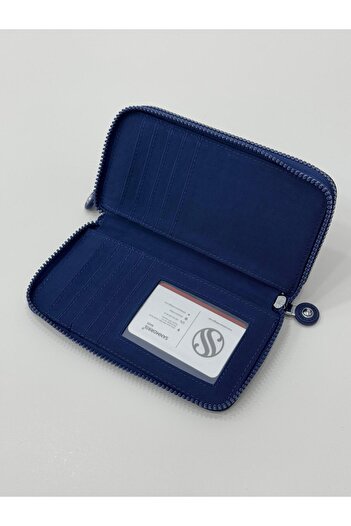 H&D COLLECTİON Crinkle Fabric Wallet with 2 Compartments for Paper and Coins 3068