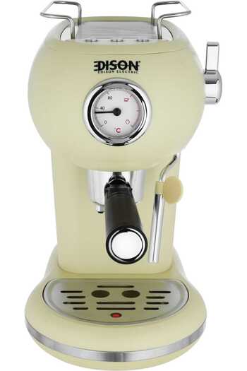 Edison Espresso Machine, 1.2 Liters, 1100 Watts - Light Beige
