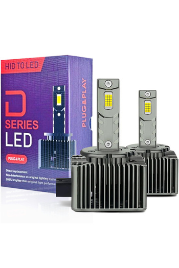 SONORH Becuri LED Xenon D1S, 120W, 20000 Lumeni, Canbus Plug&Play, Set de 2, Ventilator și Tijă de Răcire din Cupru