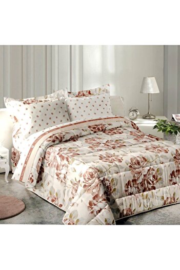 Pierre Cardin Loira Luxury Beige Single 6-Piece Duvet Set