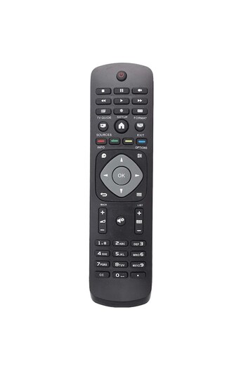 Bogadini Universal Remote Control Compatible with Philips LED/LCD 398GR8BD-3NT, Plug & Play, Black