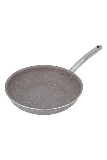 Alsaif Gallery Saif Gallery Granite Frying Pan, 26 cm, with Steel Handle - Brown