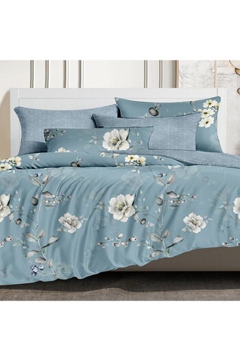 Favourite Vivert Blue Multicolor Pattern Duvet Set Single, Double 4 Piece Set