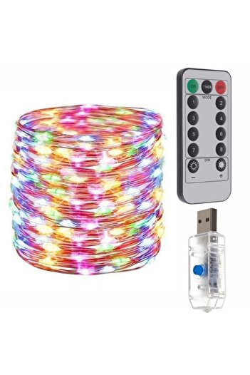 OEM Instalace vánočního osvětlení, časovač s dálkovým ovládáním, 300 LED, USB, 8 režimů svícení