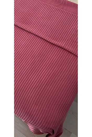 Zeren Home Single Cotton Pique with Hair Braid Model - Bedspread 160 X 220 cm