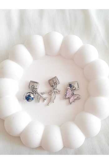 bijoux uniques Steel Airplane&World&Butterfly&Ribbon Italian Charm