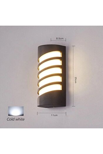 EKM29 ekim Aydınlatma 24 Watt Ledli Oval Çerçeveli SENSÖRLÜ Aplik, Banyo, Teras, Veranda, Balkon,