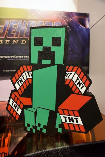 MEK Minecraft Creeper Tasarımlı Gece Lambası