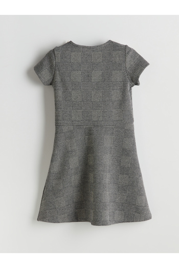 LC Waikiki Crew Neck Plaid Girl's Dress