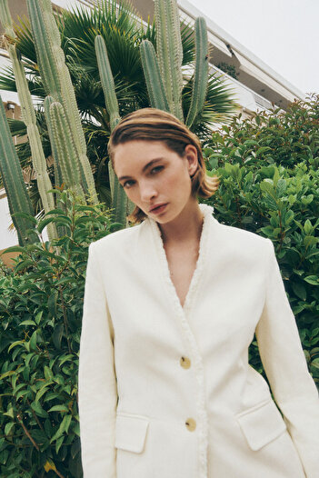H&M Saçaklı Blazer