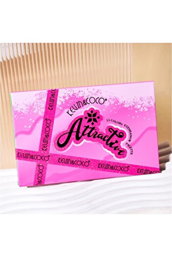 Teo Makeup Palette, KEVIN & COCO, Attractive, Eyeshadows, 15 Colors, Model A, 16.5x10.8x1.5 cm