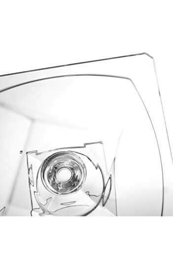 DANIA GLASSWARE Glass serving dish with a clear, pure base, versatile for fruits, desserts, and chocolates