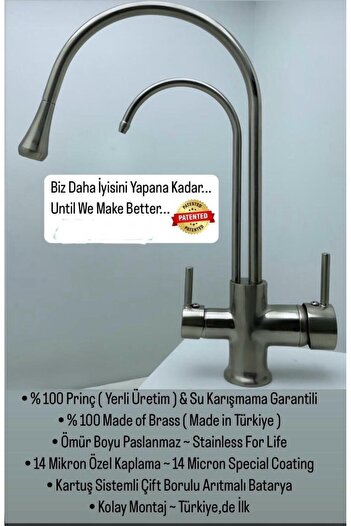 Class Armatür Damla Inox Purification Sink Faucet