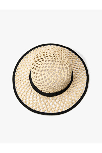 Koton Straw Hat with Band Detail
