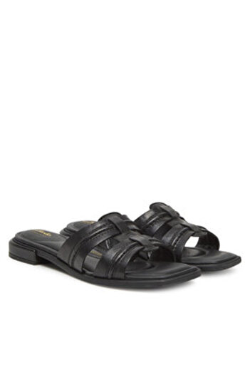 CLARKS Women's Flip-flops black CLARKS-26181234 BLACK LEATHER