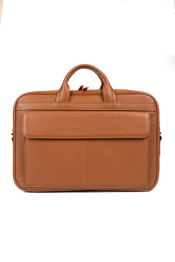 deridense Genuine Leather Briefcase with Laptop Compartment 16" & 17"