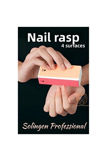 MAU CAT 4 Surface Nail File and Polishing Block Sponge Solingen Professional