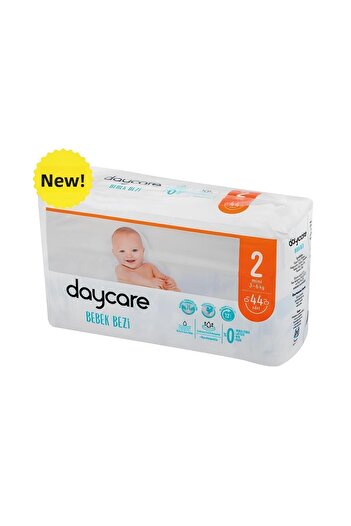 Daycare Mini Size 2 - 3-6 kg Baby Diapers, 3X44 132 Pieces