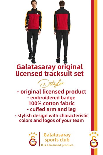 Galatasaray Original Licensed Men's Tracksuit Set