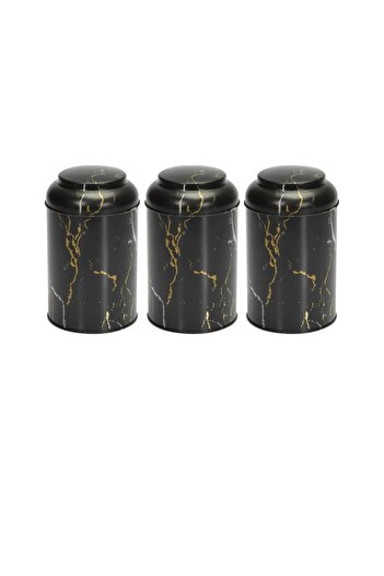 EVLE Efb0450 Cylinder Storage Container Ø105 Set of 3, Marble Black