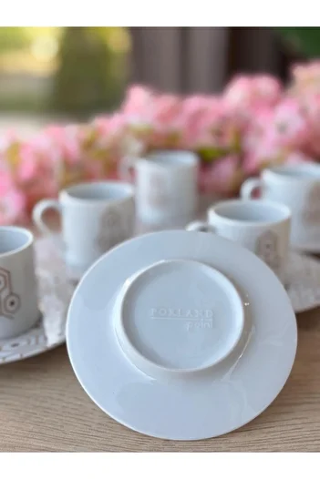 Porland Tamina Desen4 8Piece 4 Personality Coffee Cup 90Cc