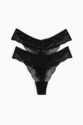 H&M 2'li Dantel Thong Külot