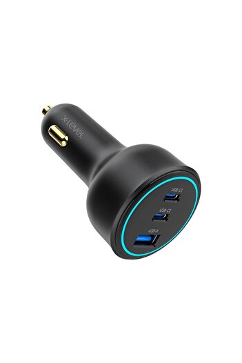 X-Level X-chargerdrivepro 138w 2 X Type-c 1x Usb Ultra Hızlı Araç Içi Şarj Aleti,araç Çakmaklık Şarj Cihazı