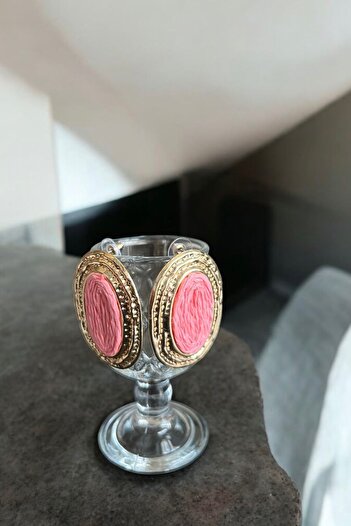 stravis Oval Textured Wicker Detail Earrings